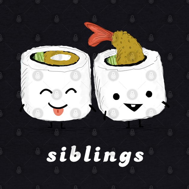 Sushi Siblings | Kawaii Sushi Rolls by Coffee Squirrel